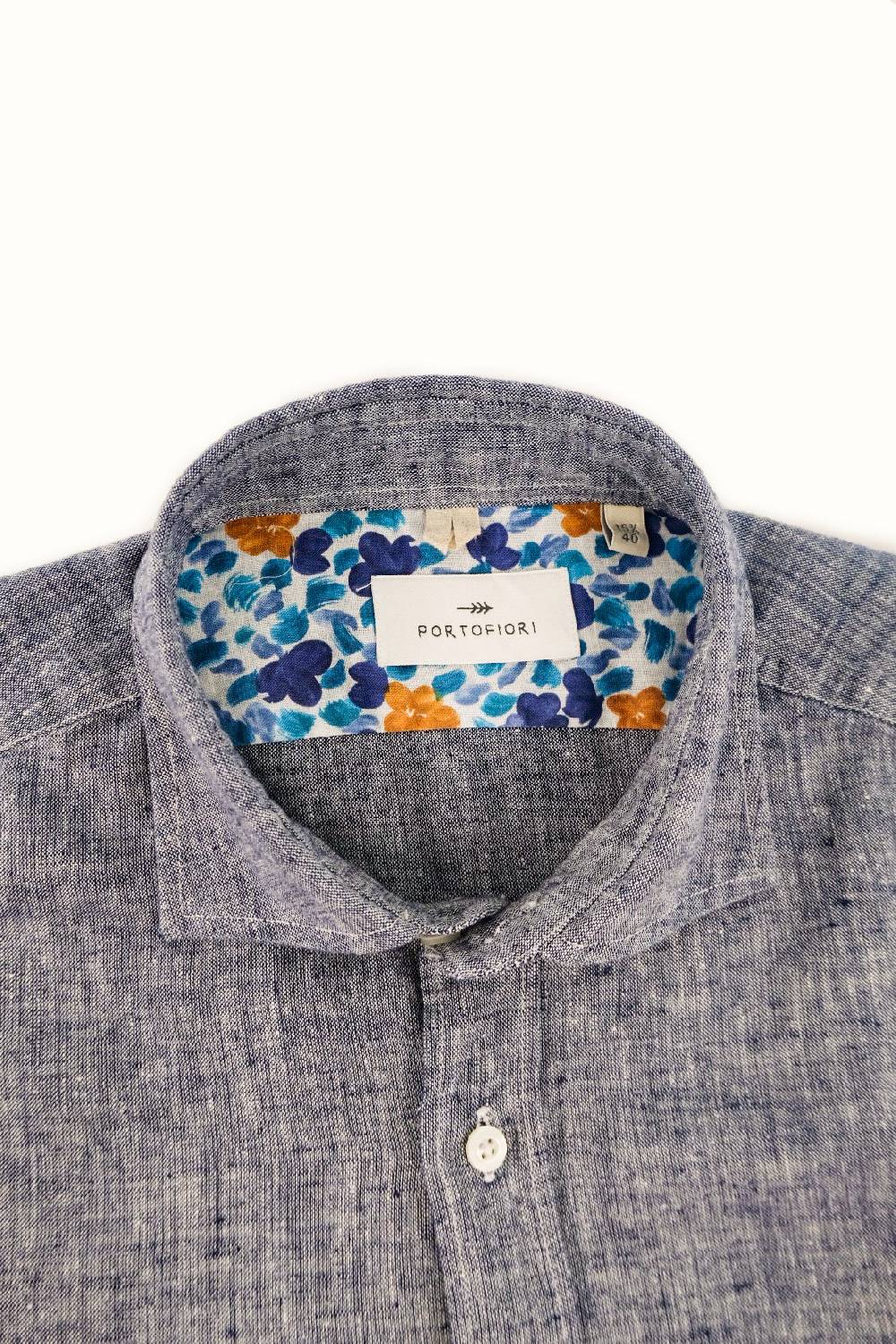 Portofiori CAMICIA MISTO LINO Pezzi Unici
