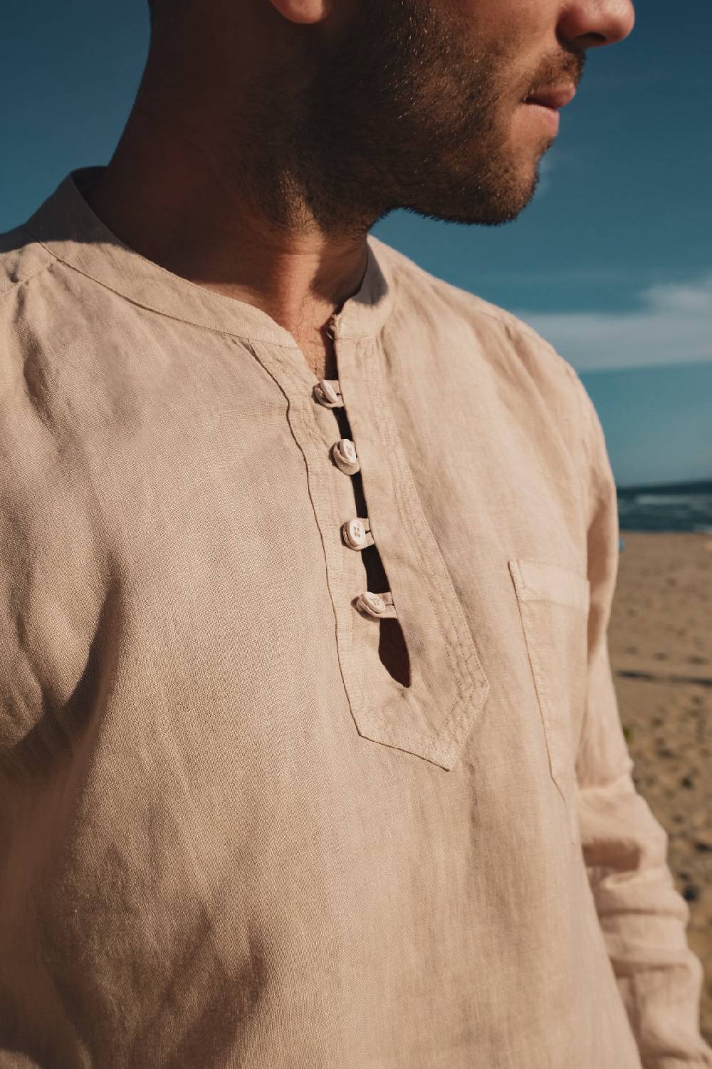 Portofiori POLO CAMICIA KOREA PURO LINO Negozi Online