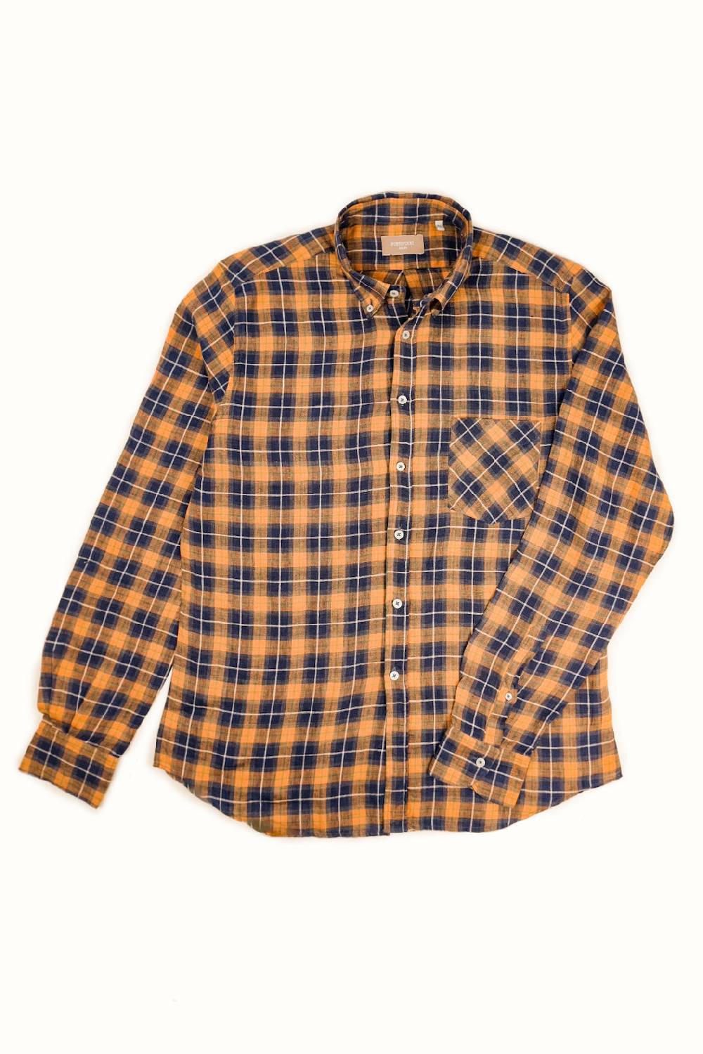 Portofiori CAMICIA FANTASIA MISTO LINO Consegna Veloce