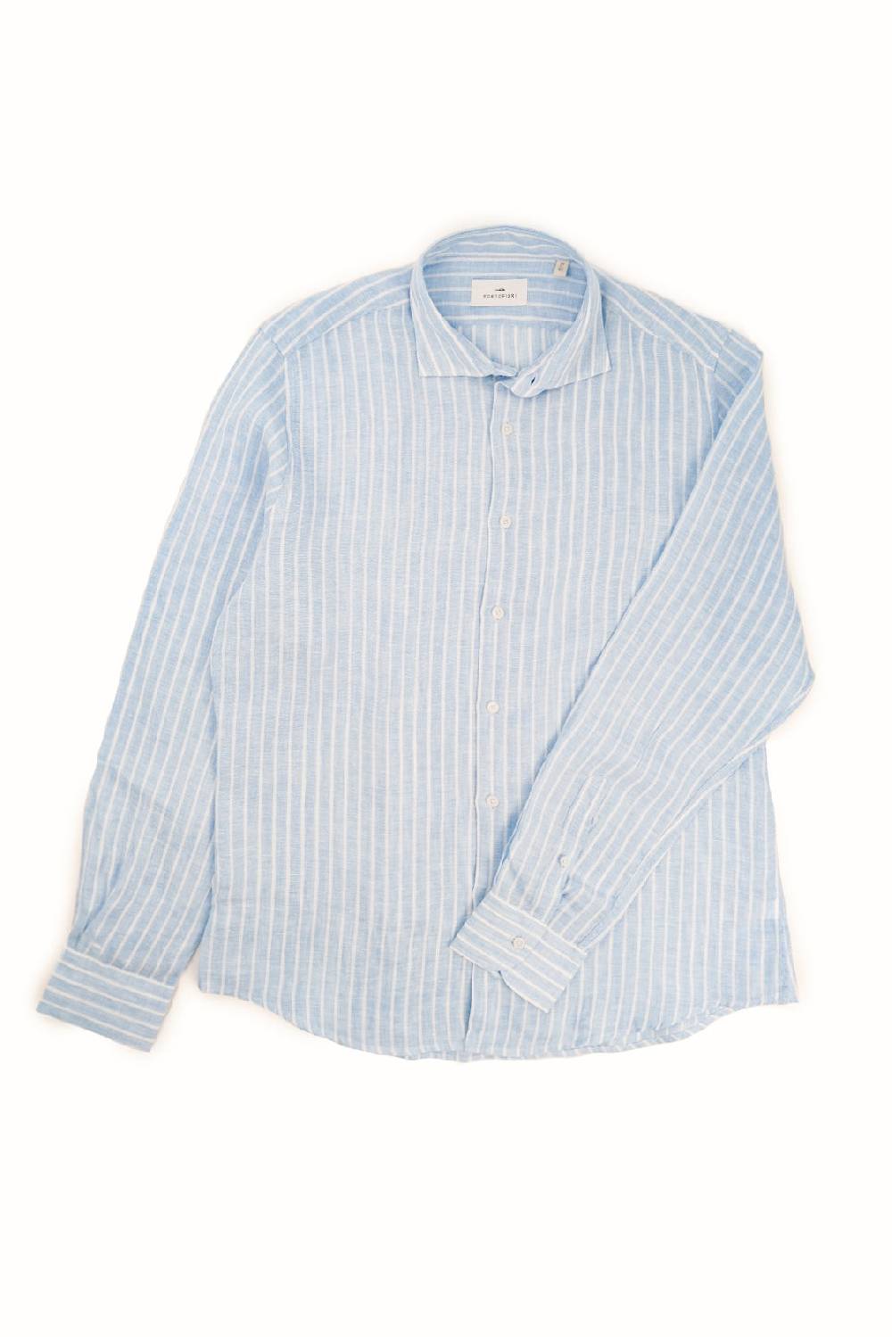 Portofiori CAMICIA RIGATA PURO LINO Affare Del Giorno