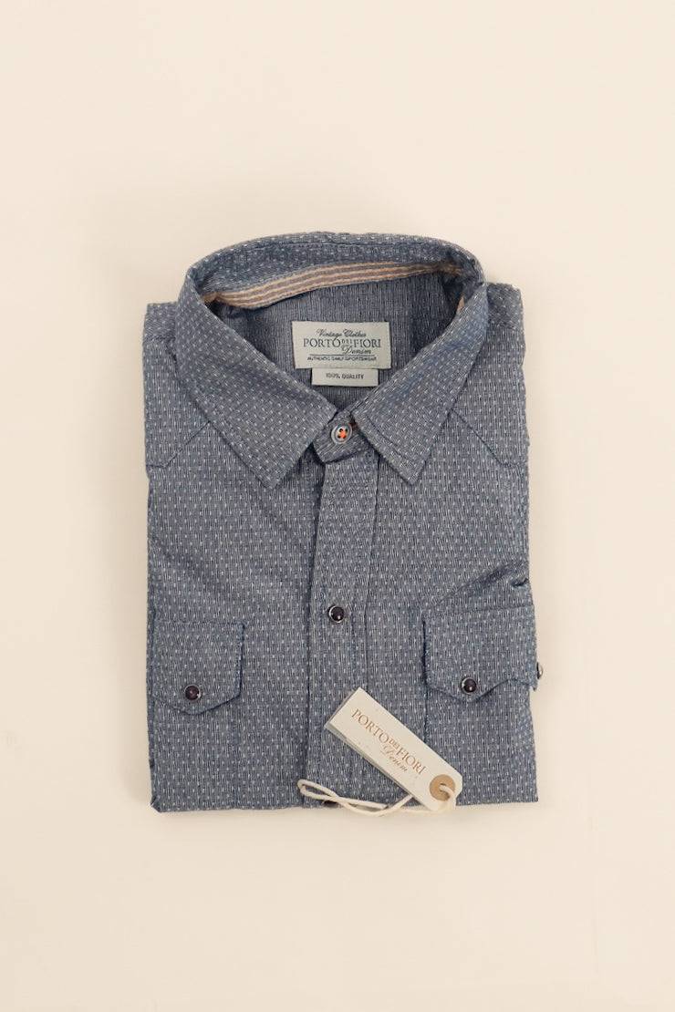 Portofiori CAMICIA BAMBINO TEXANA COTONE FANTASIA Sottocosto