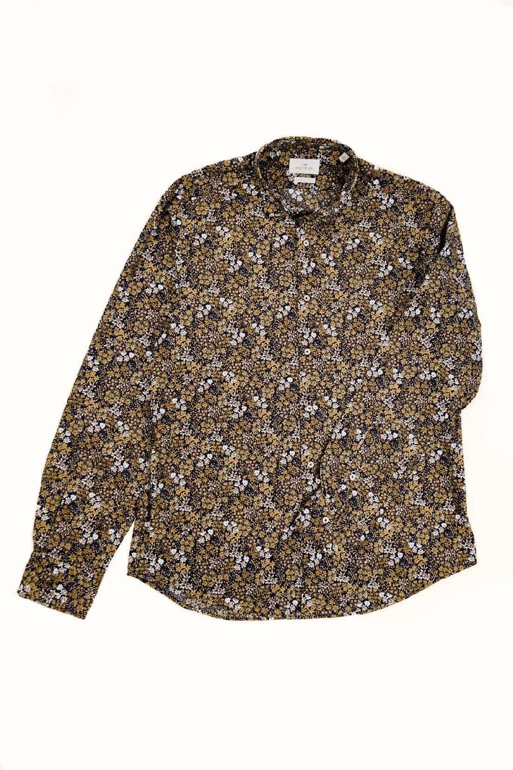 Portofiori CAMICIA COTONE STAMPATA FIORI In Vendita