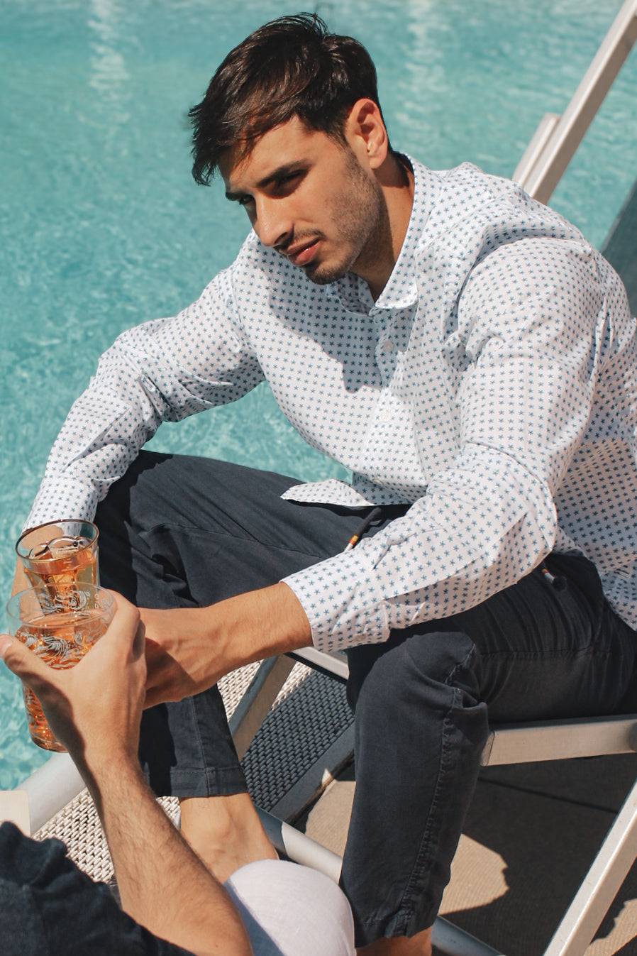 Portofiori CAMICIA COTONE FANTASIA Offerte