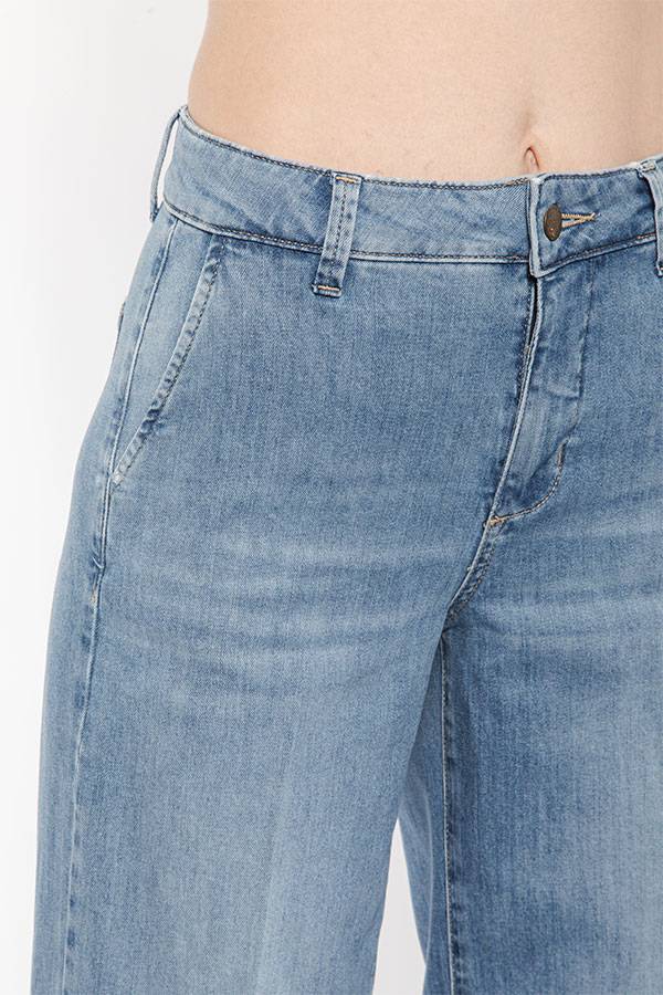 PS. Don't Forget Me EVA MID RISE PALAZZO CROPPED FIT Moda