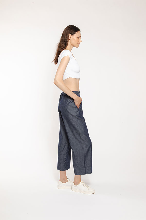 PS. Don't Forget Me STELLA HIGH RISE RELAXED CROPPED FIT In Linea