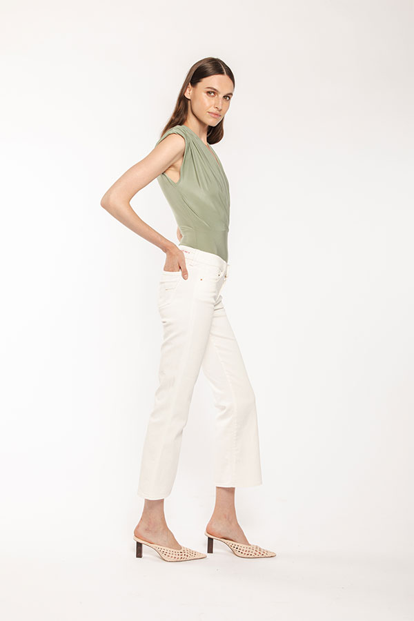 PS. Don't Forget Me SHARON 1 LOW RISE FLARE CROPPED FIT Pezzi Unici
