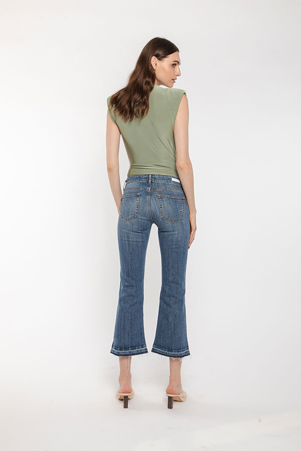 PS. Don't Forget Me SHARON LOW RISE FLARE CROPPED FIT Soddisfazione Garantita