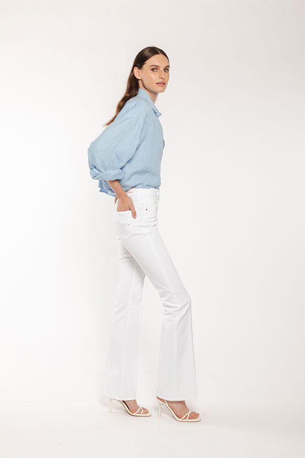 PS. Don't Forget Me MONICA HIGH RISE BELL BOTTOM FIT Fino Al -60%