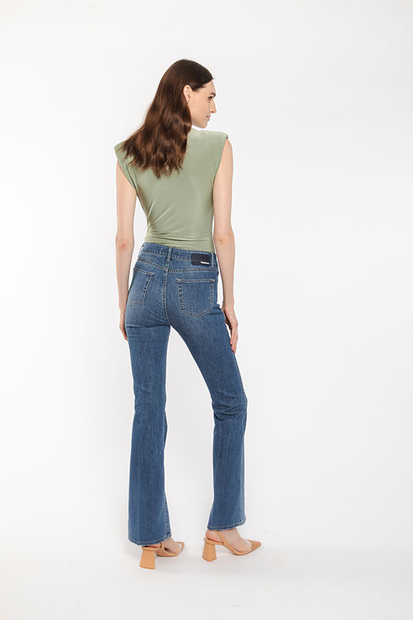 PS. Don't Forget Me MONICA HIGH RISE BELL BOTTOM FIT Shopping Online