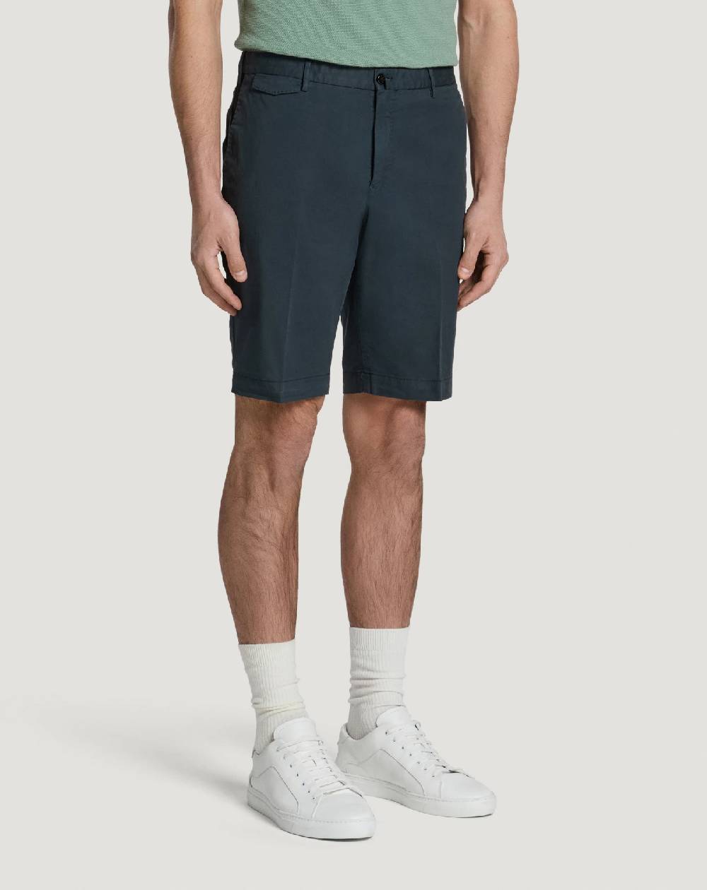 Pt Torino Bermuda in gabardina stretch Vendite Flash