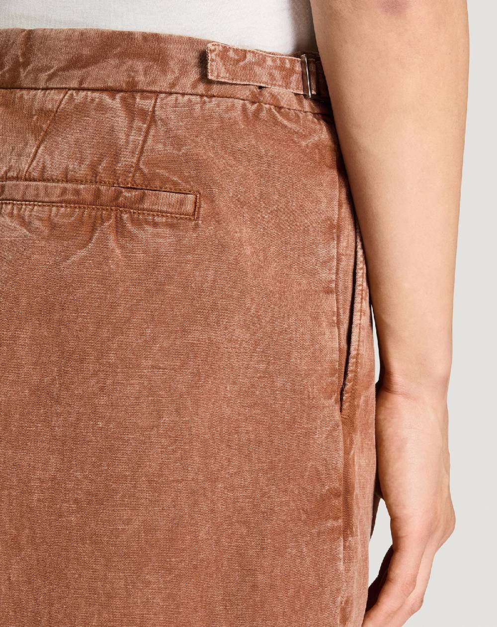 Pt Torino Bermuda in twill di cotone e lino Negozio