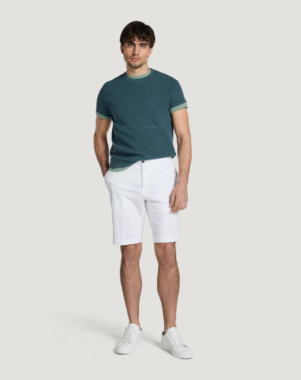 Pt Torino Bermuda in gabardina stretch Ultimo giorno