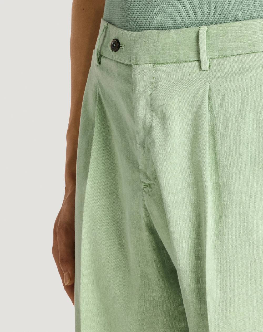 Pt Torino Bermuda in lino stretch délavé Discount Store per i nuovi prodotti