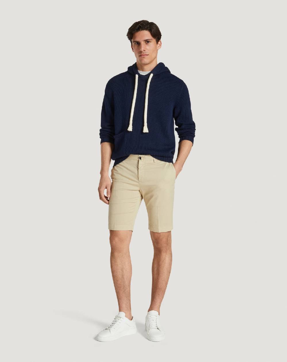 Pt Torino Bermuda in gabardina stretch Promozione