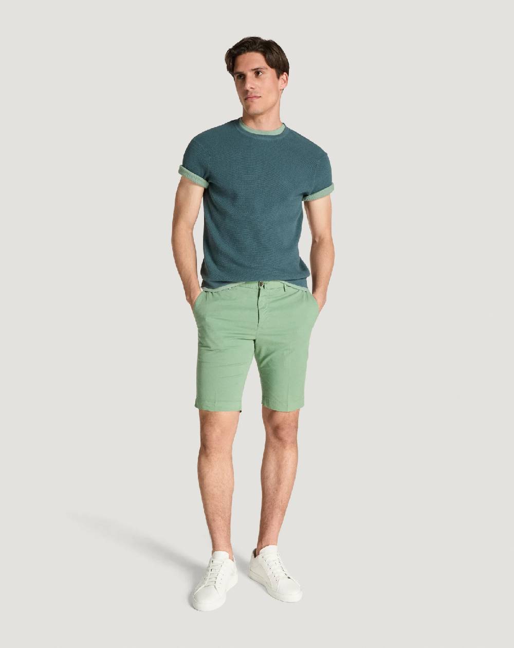 Pt Torino Bermuda in gabardina stretch Qualità Garantita