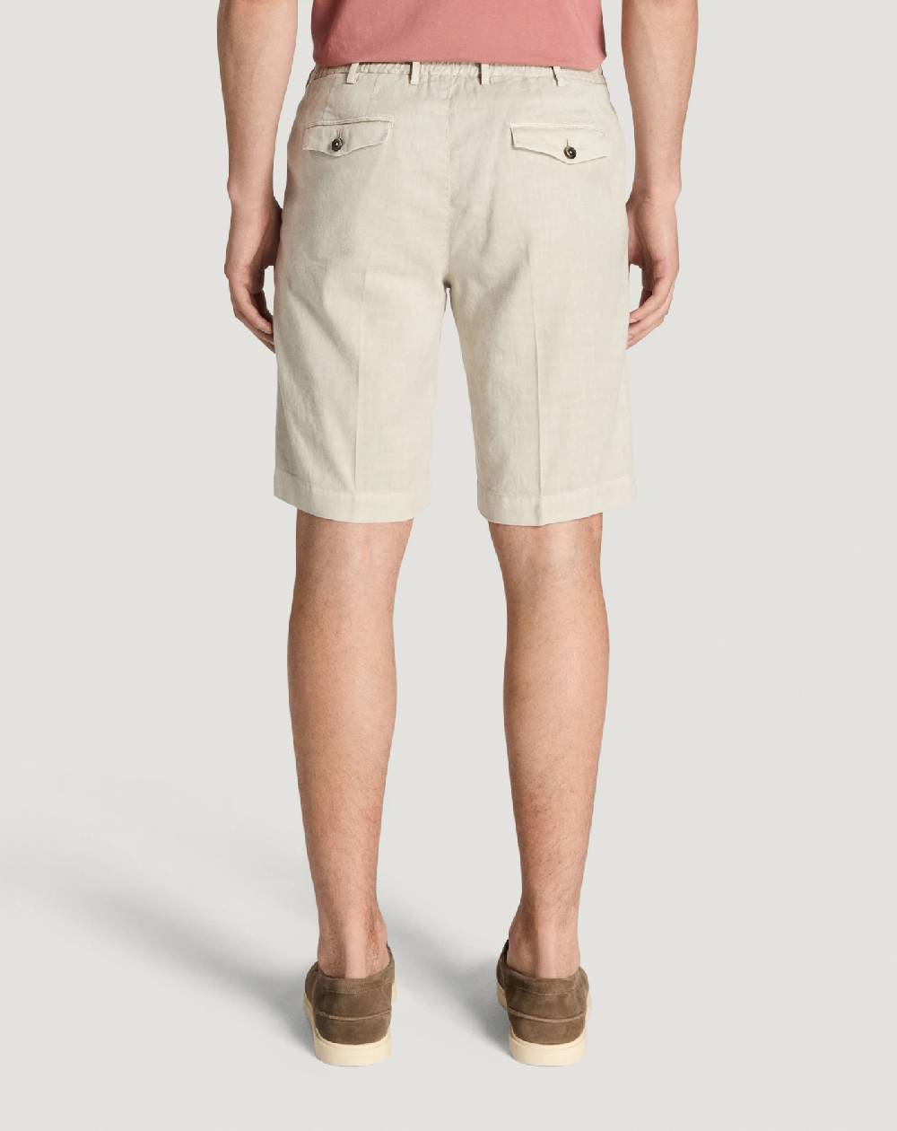 Pt Torino Bermuda in lino stretch délavé Shopping Online