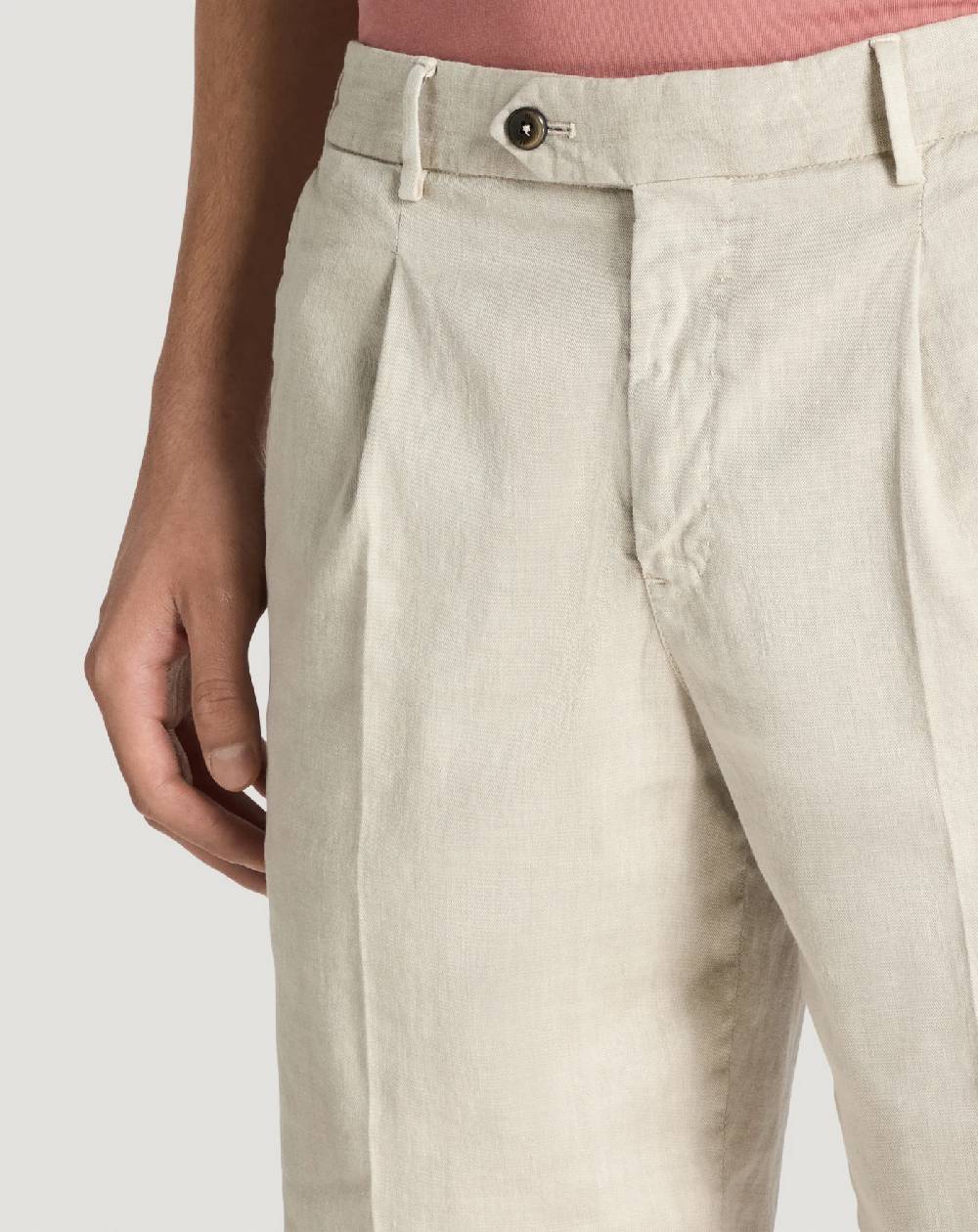 Pt Torino Bermuda in lino stretch délavé Shopping Online