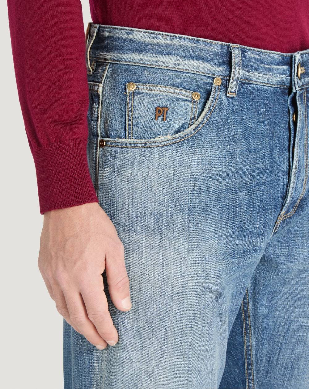 Pt Torino Jeans Reggae in denim di cotone Vendita Calda