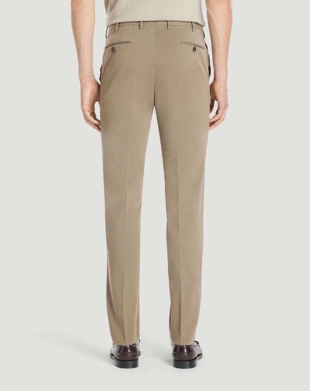 Pt Torino Pantaloni Slim in cotone batavia Saldi Di Fabbrica