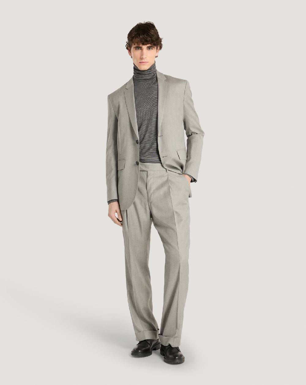 Pt Torino Pantaloni Quindici in twill di lana fluida I Più Venduti