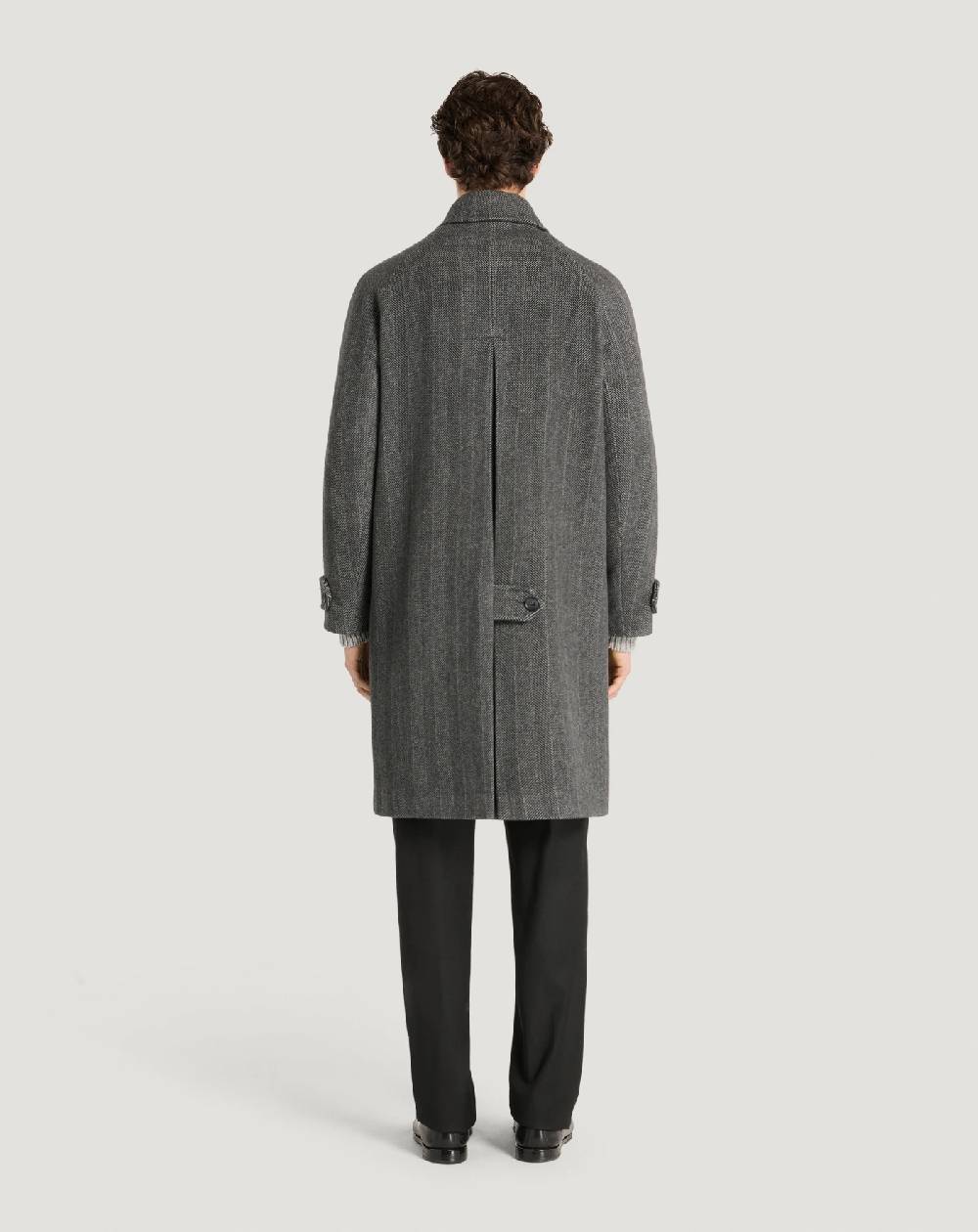 Pt Torino Cappotto in drap di lana e cachemire Vendite Flash