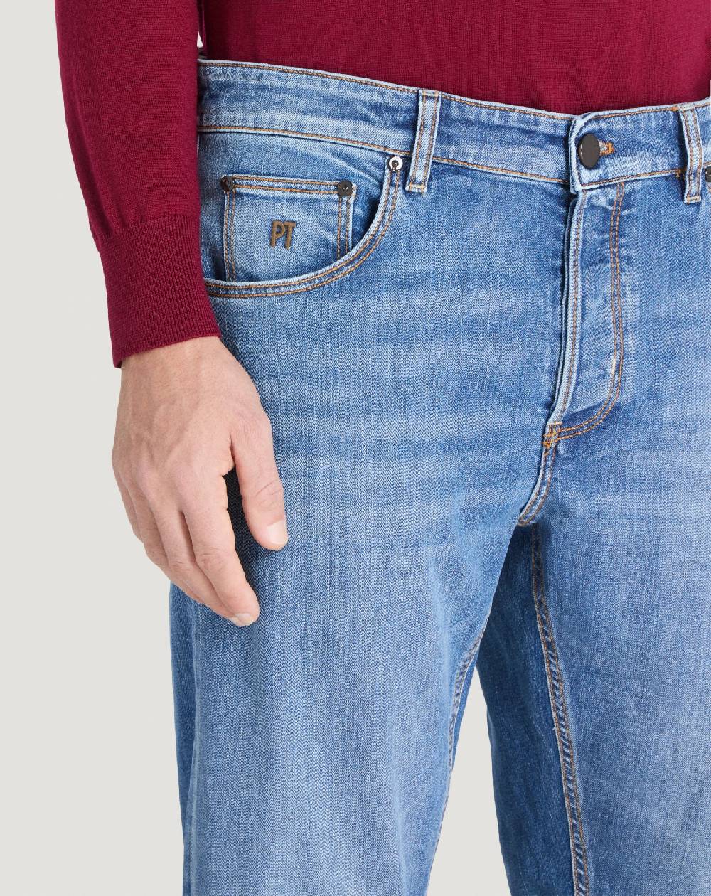 Pt Torino Jeans Reggae in denim stretch superfine In Saldo