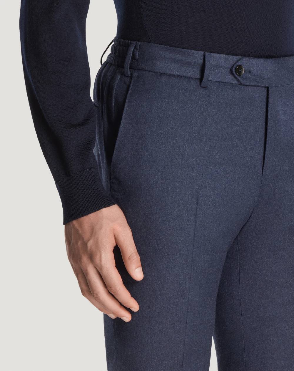 Pt Torino Pantaloni Slim in flanella Acquista Ora
