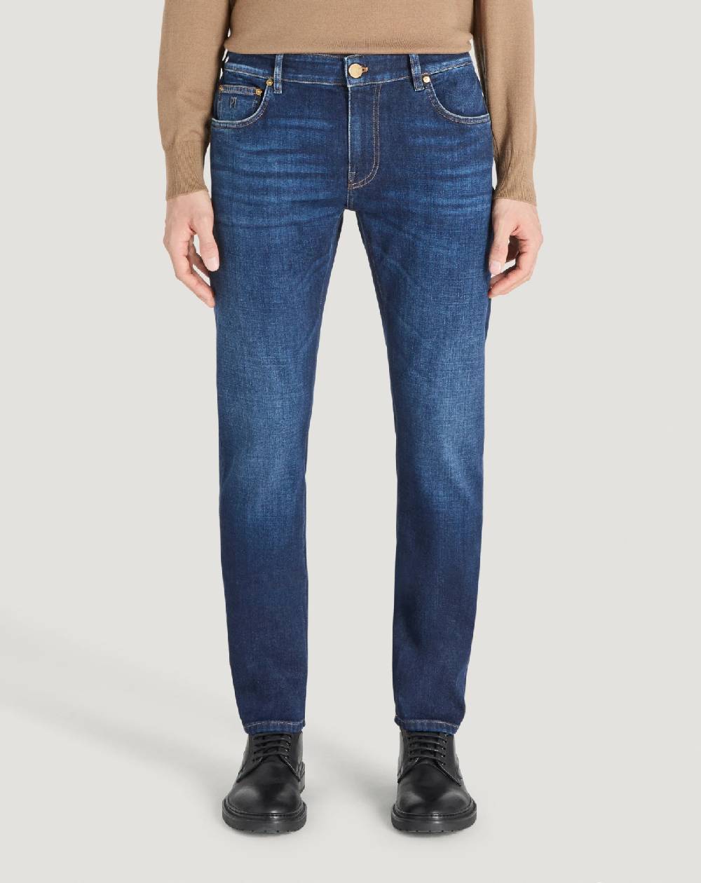 Pt Torino Jeans Swing in denim di cotone stretch Shopping Online