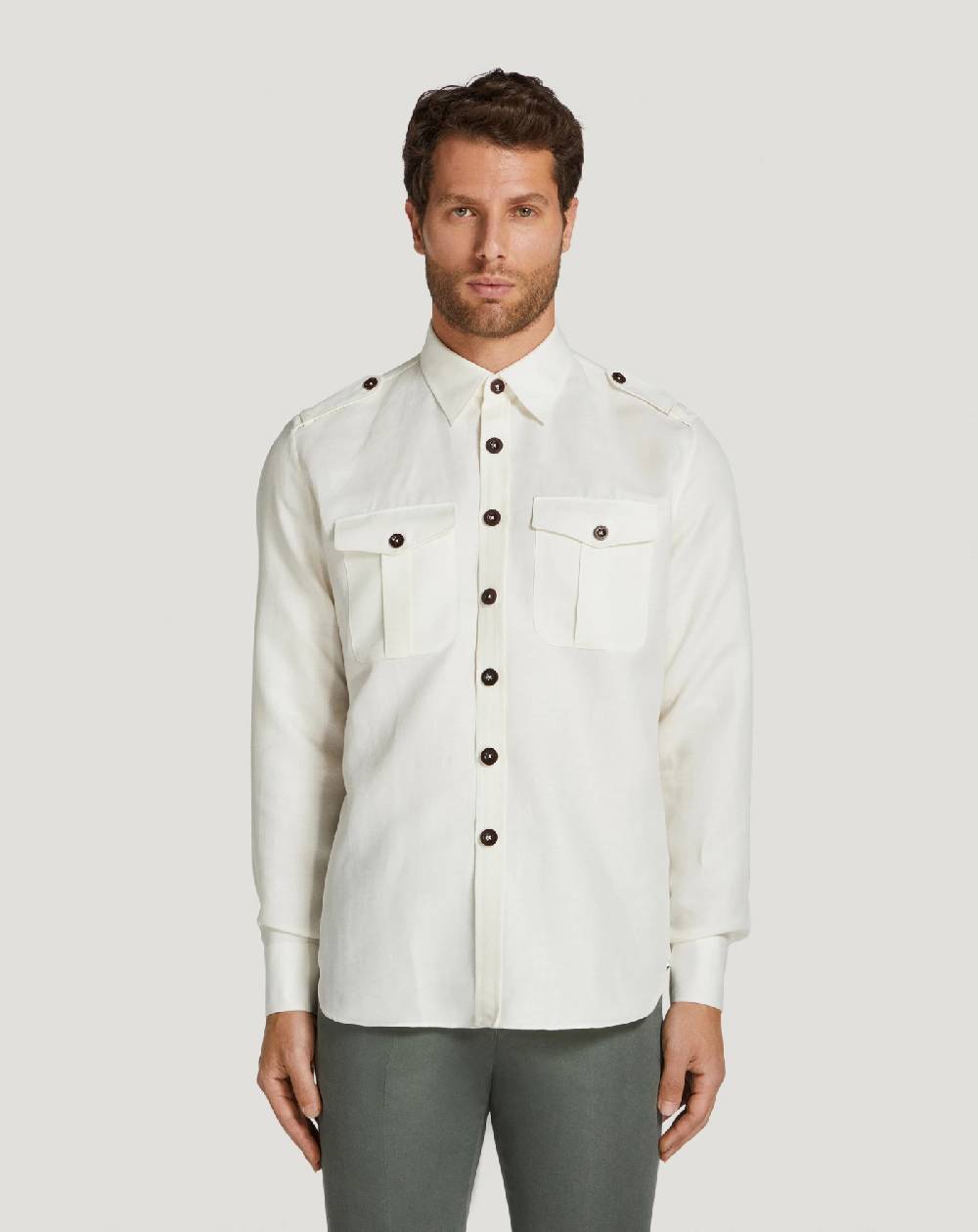 Pt Torino Camicia in twill In Vendita