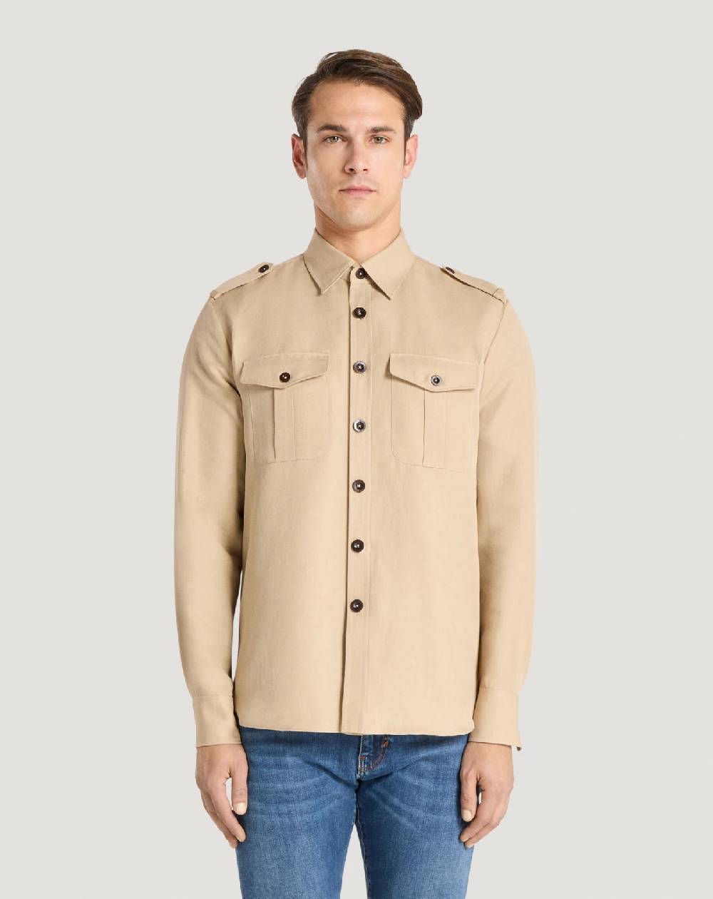 Pt Torino Camicia in twill Saldi