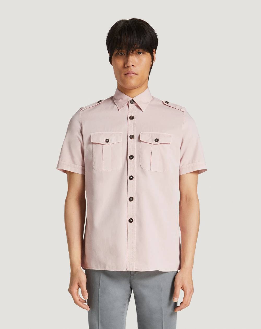 Pt Torino Camicia in gabardina di cotone Offerte