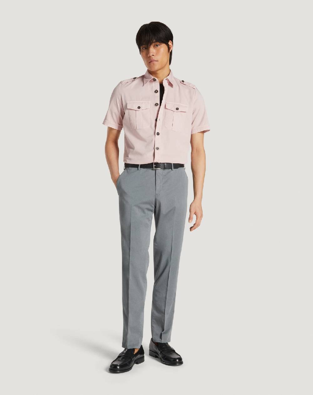 Pt Torino Camicia in gabardina di cotone Offerte