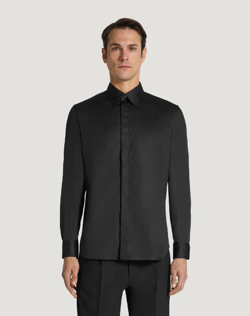 Pt Torino Camicia in satin Saldi Di Fabbrica