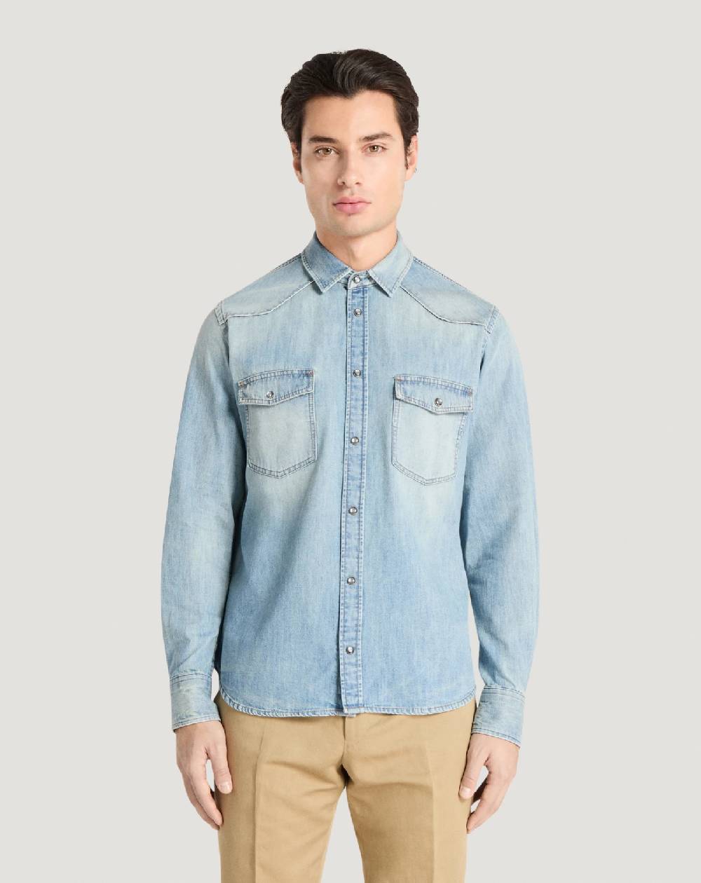 Pt Torino Camicia in denim 2025
