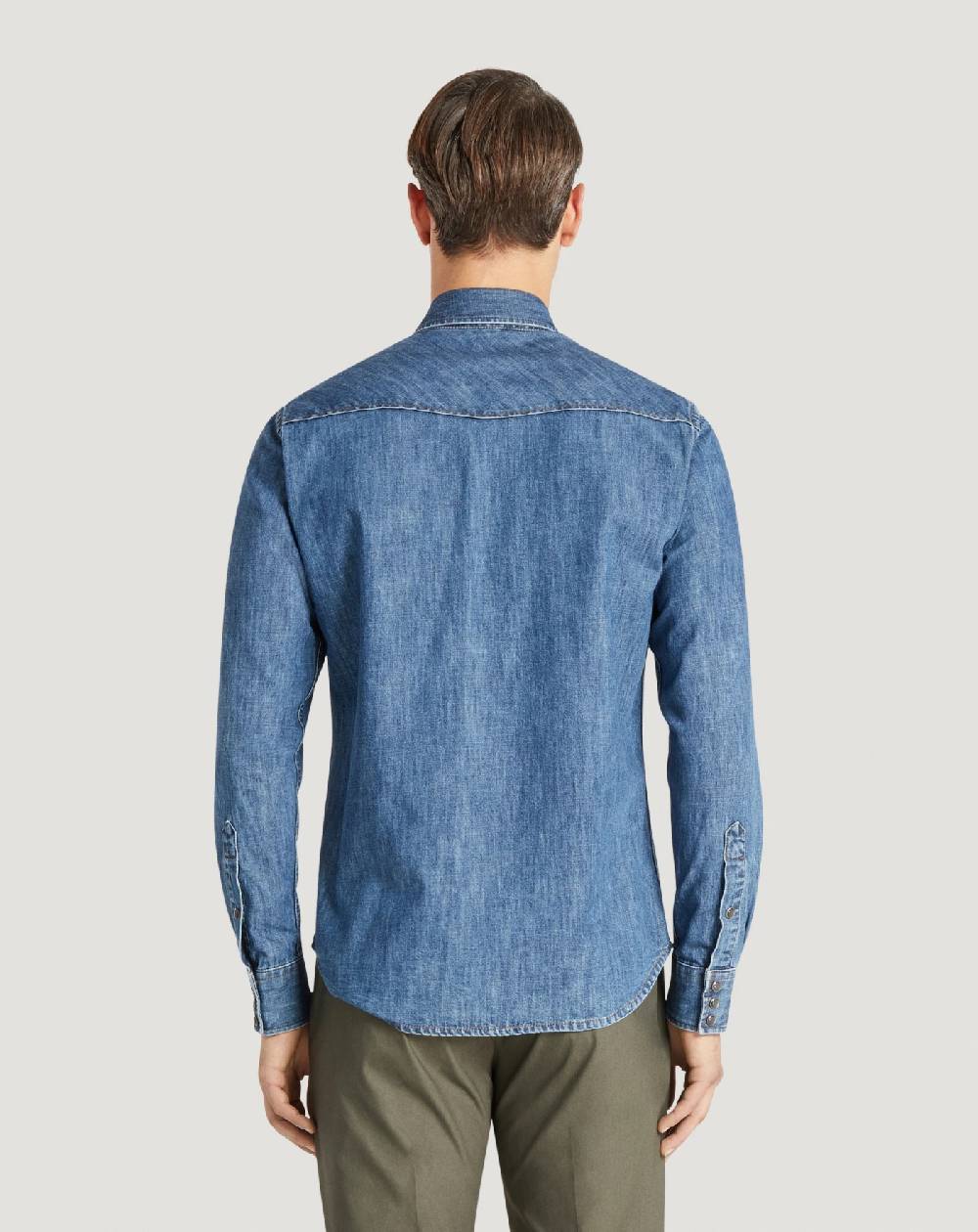 Pt Torino Camicia in denim In Linea