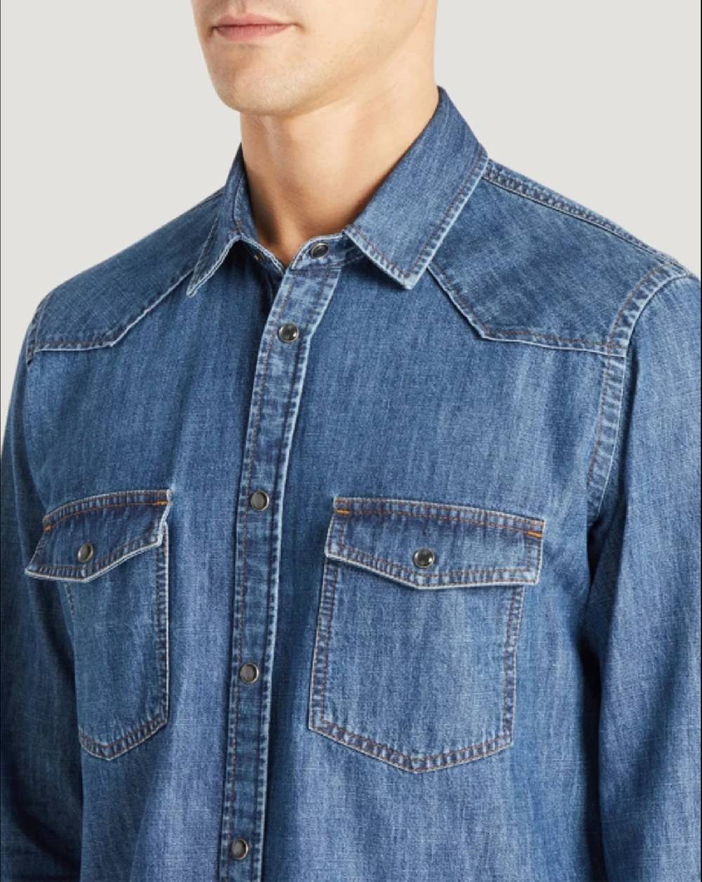 Pt Torino Camicia in denim In Linea