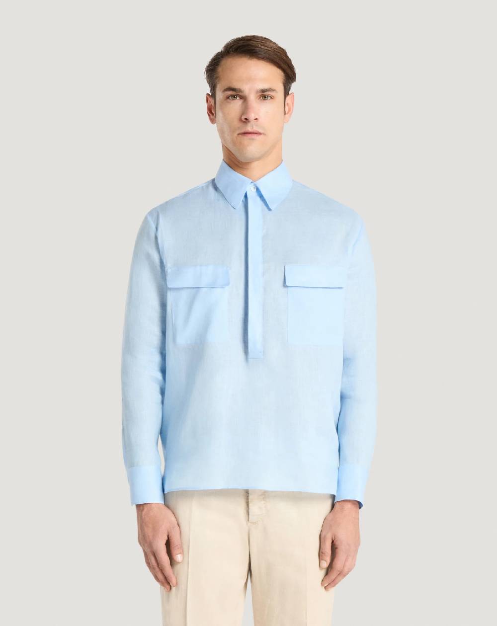 Pt Torino Camicia in lino Qualità Garantita
