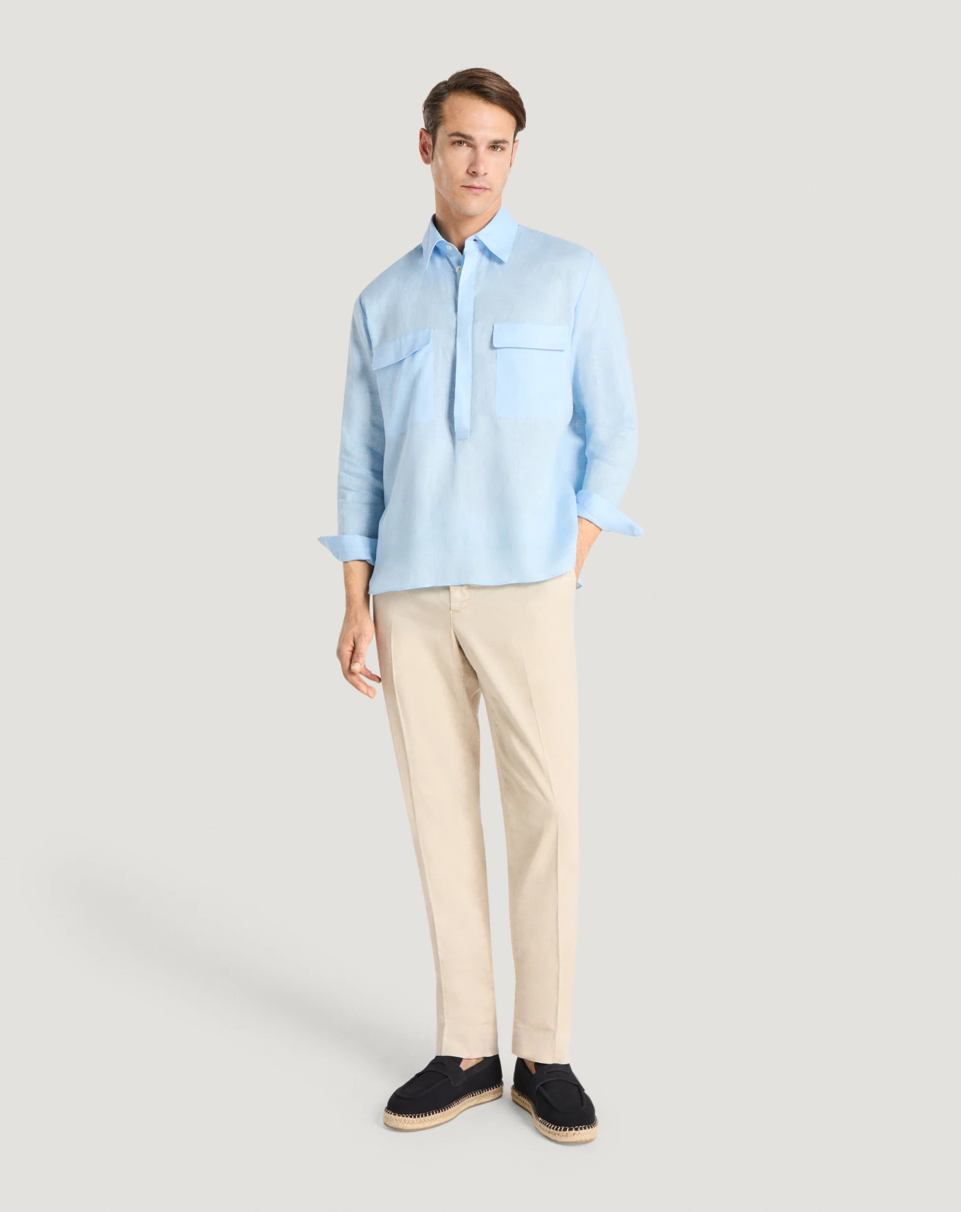 Pt Torino Camicia in lino Qualità Garantita
