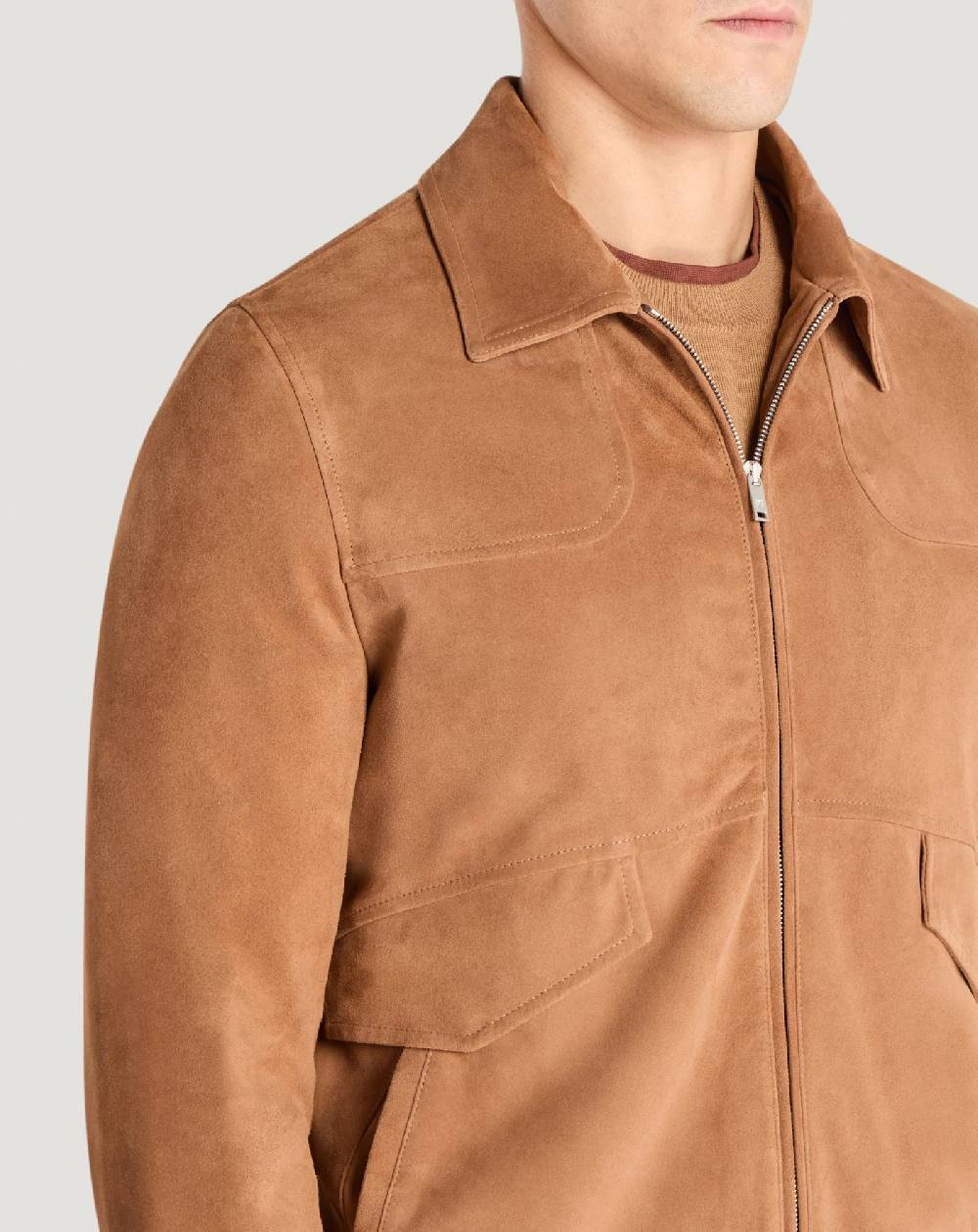 Pt Torino Bomber in suede Promozione