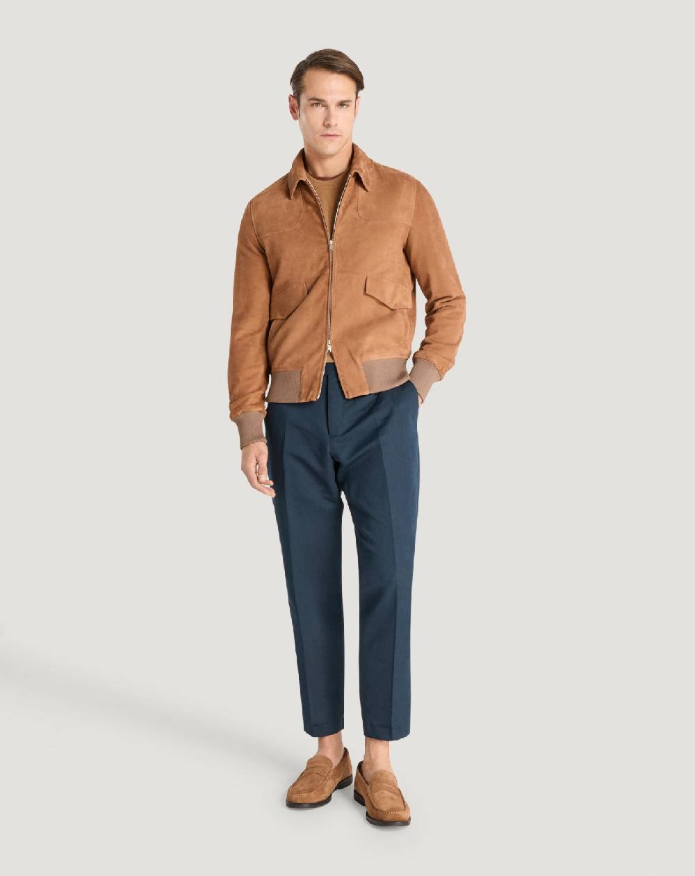 Pt Torino Bomber in suede Promozione