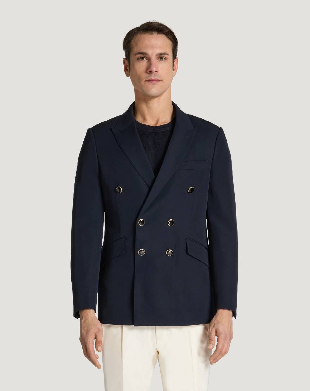 Pt Torino Blazer in lana granité Pezzi Unici
