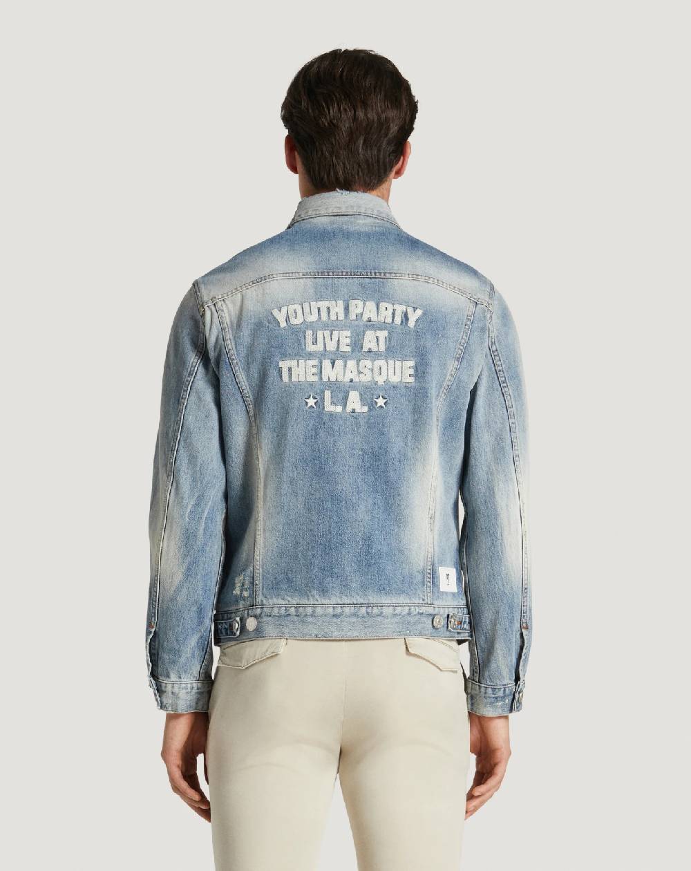 Pt Torino Giacca in denim con ricamo Negozi Online