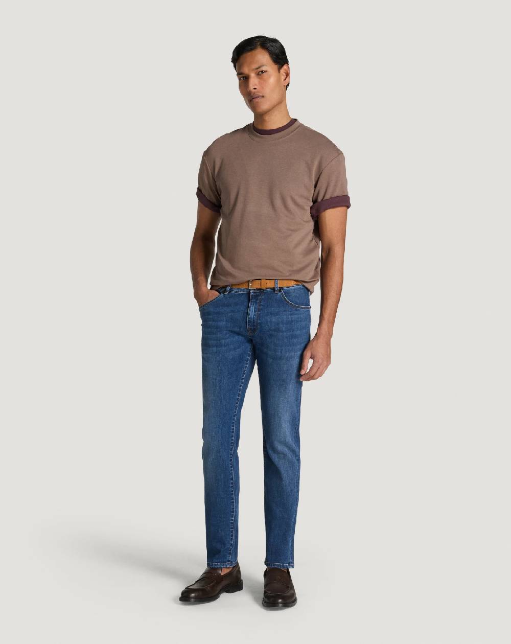Pt Torino Jeans Swing in denim stretch indigo Prezzo Ridotto