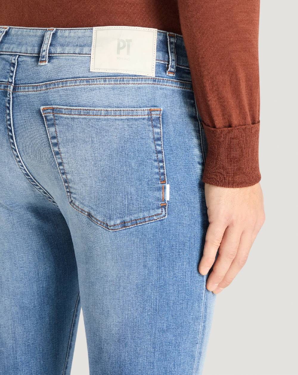 Pt Torino Jeans Swing in denim stretch indigo Convenienza