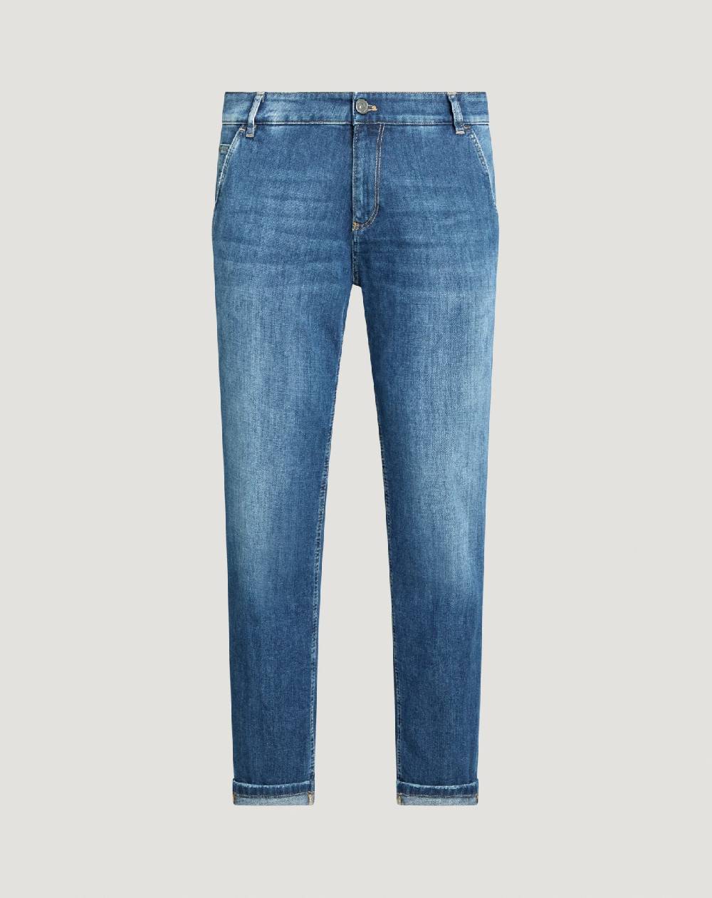 Pt Torino Jeans Indie in denim soft touch Novità