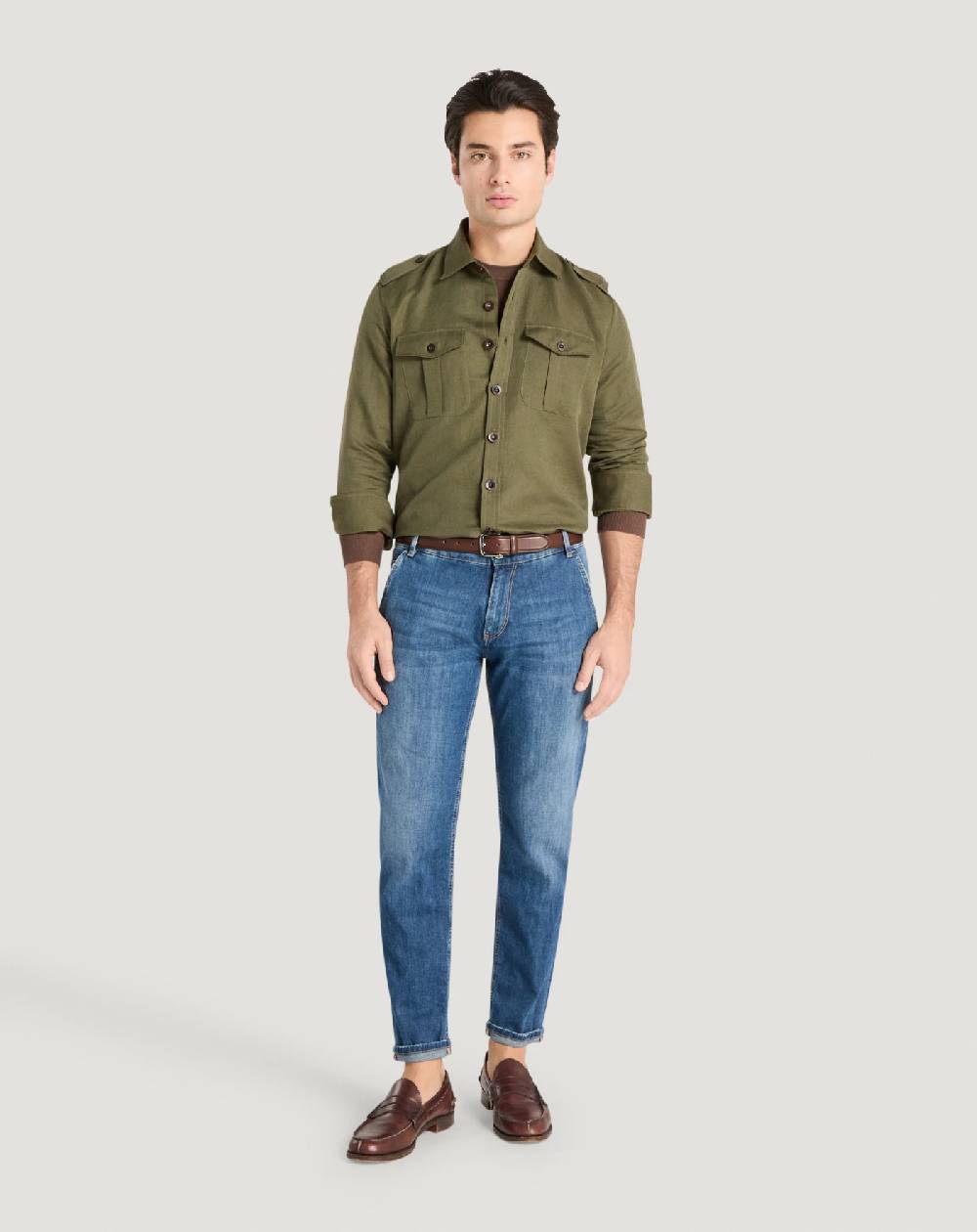 Pt Torino Jeans Indie in denim soft touch Novità