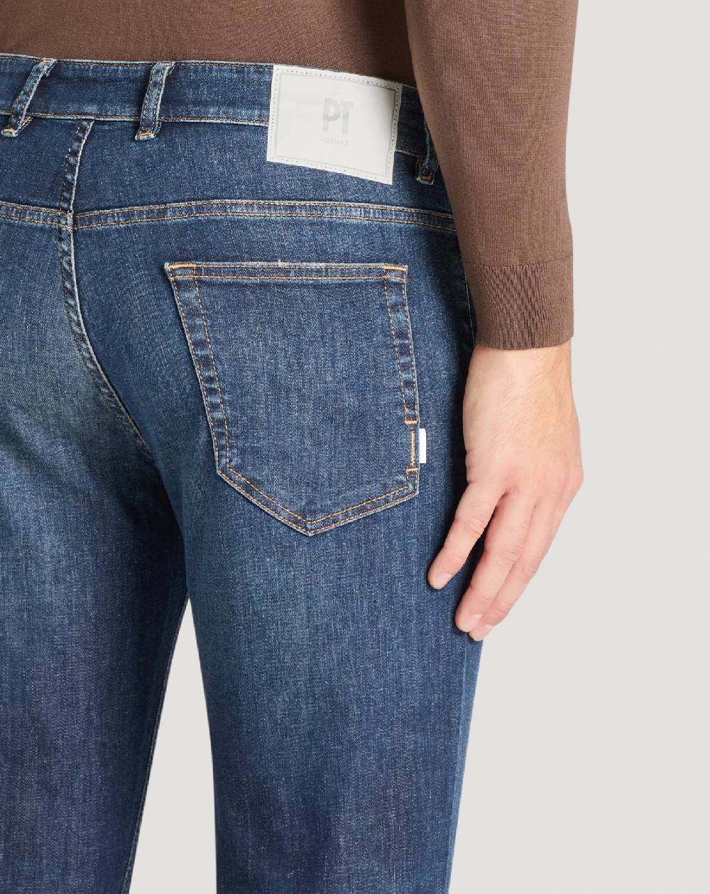 Pt Torino Jeans Indie in denim batavia stretch Sconto