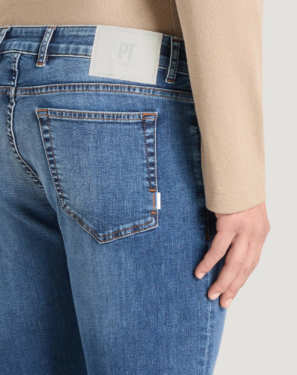 Pt Torino Jeans Soul in denim stretch indigo Outlet