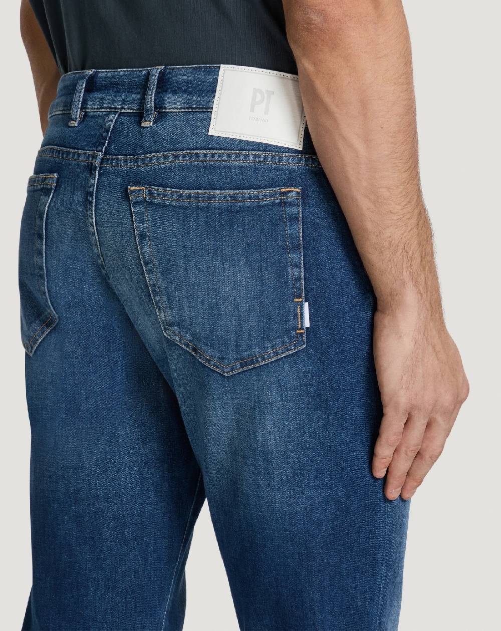 Pt Torino Jeans Soul in denim soft touch In Vendita