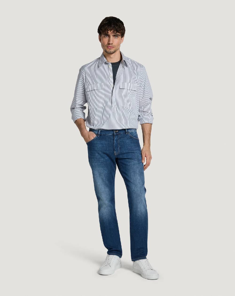 Pt Torino Jeans Soul in denim soft touch In Vendita